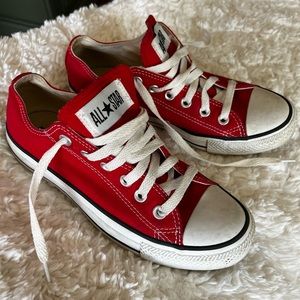 Converse All Star Red Low Top 7